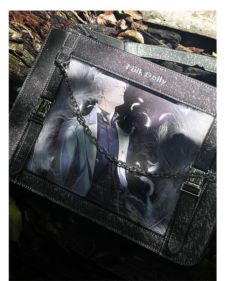 Square Crossbody Itabag, Detachable Chain 43234:779476