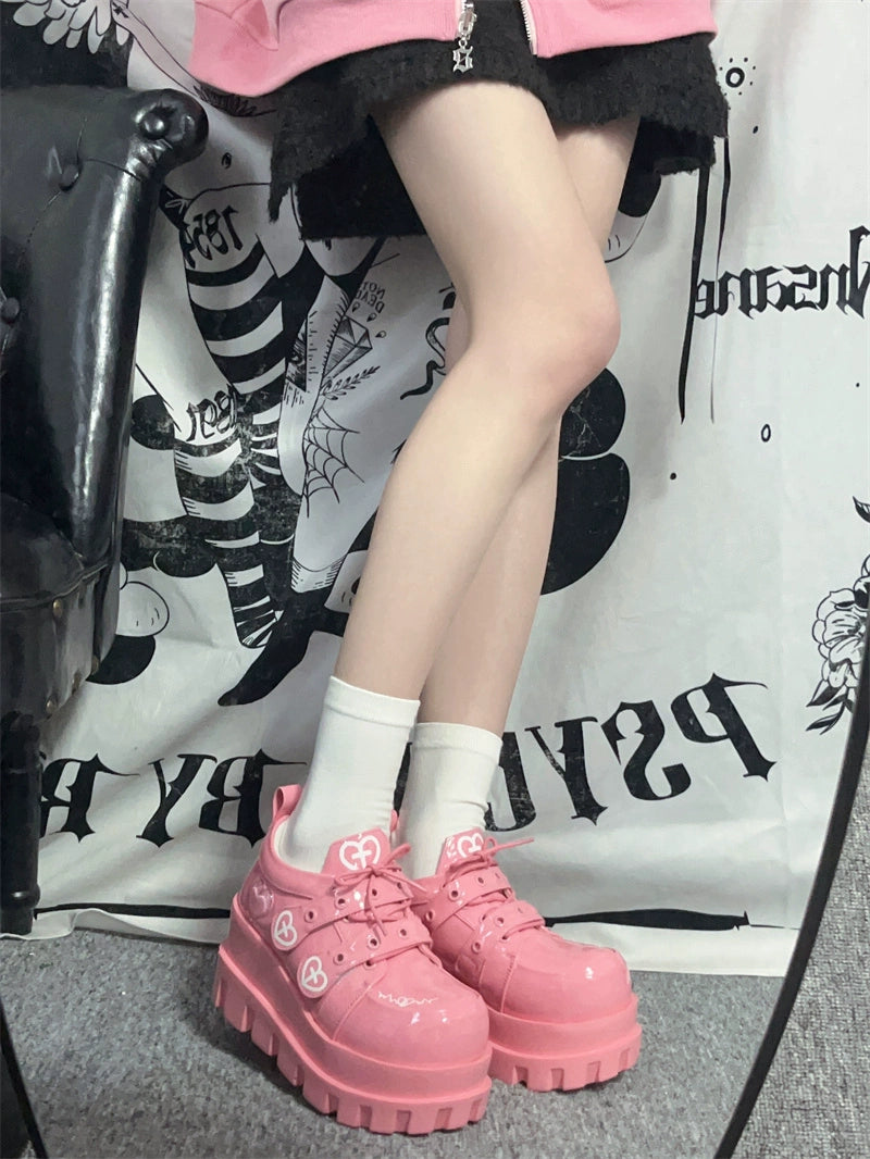 Jirai Kei Punk Fashion Cross Platform Shoes 4Colors 28958:344066