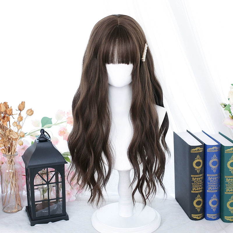 Lolita Wig Long Curly Hair And Straight Bang Multicolors 35930:507104 35930:507104