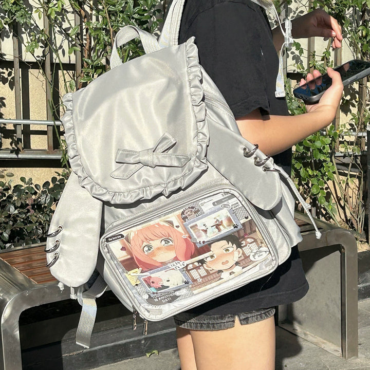 Kawaii Itabag Dual-Shoulder Backpack Bunny Ear Bag 40110:670284