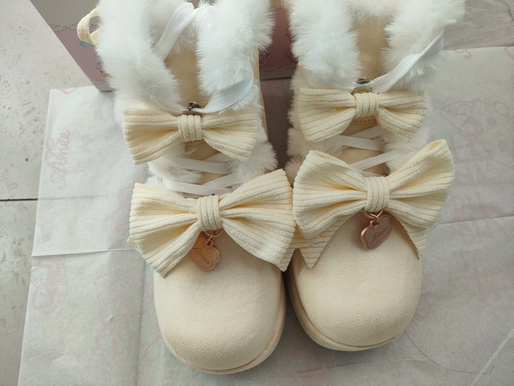 Sweet Lolita Shoes Kawaii Snow Boots Winter Platforms Shoes 41166:693648