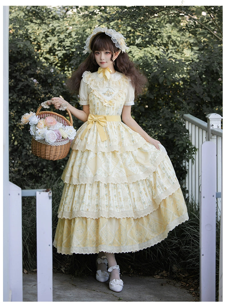 Lolita Dress Cottagecore Dress Embroidery Floral JSK 37114:550750
