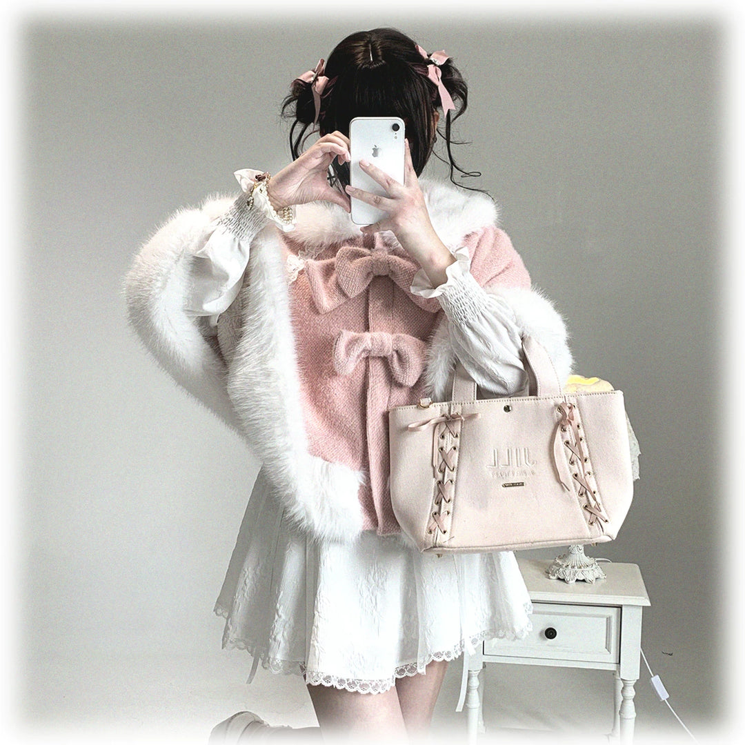 Sweet Bunny Ear Winter Cape, Polar Fleece Lining 44474:809706