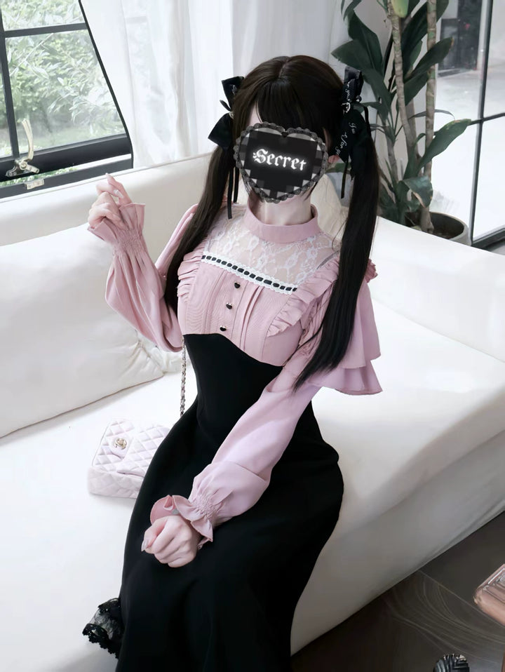 Elegant Daily A-Line Dress, Ruffled Shoulder 44174:800526