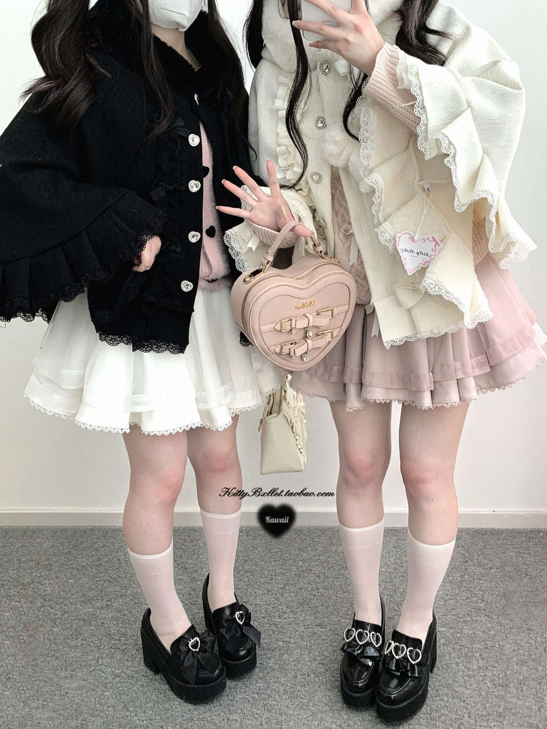 Sweet Style Winter Hooded Cape, Heart Rhinestone 42542:783459