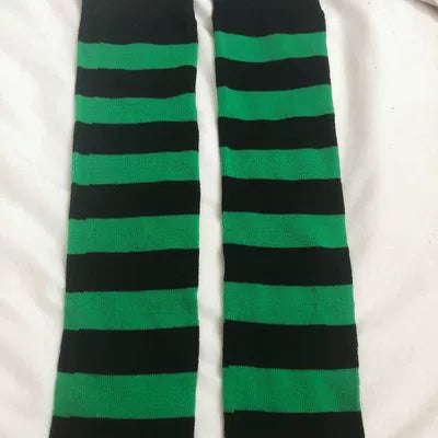 Punk Knee-High Striped Socks, Multiple Colors 45199:839682