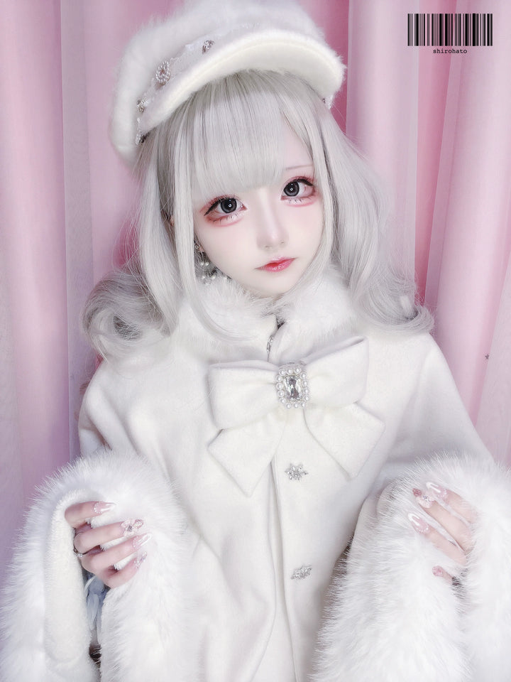 Sleeved Jirai Kei Cape, Cat Ear Hood 44153:802150