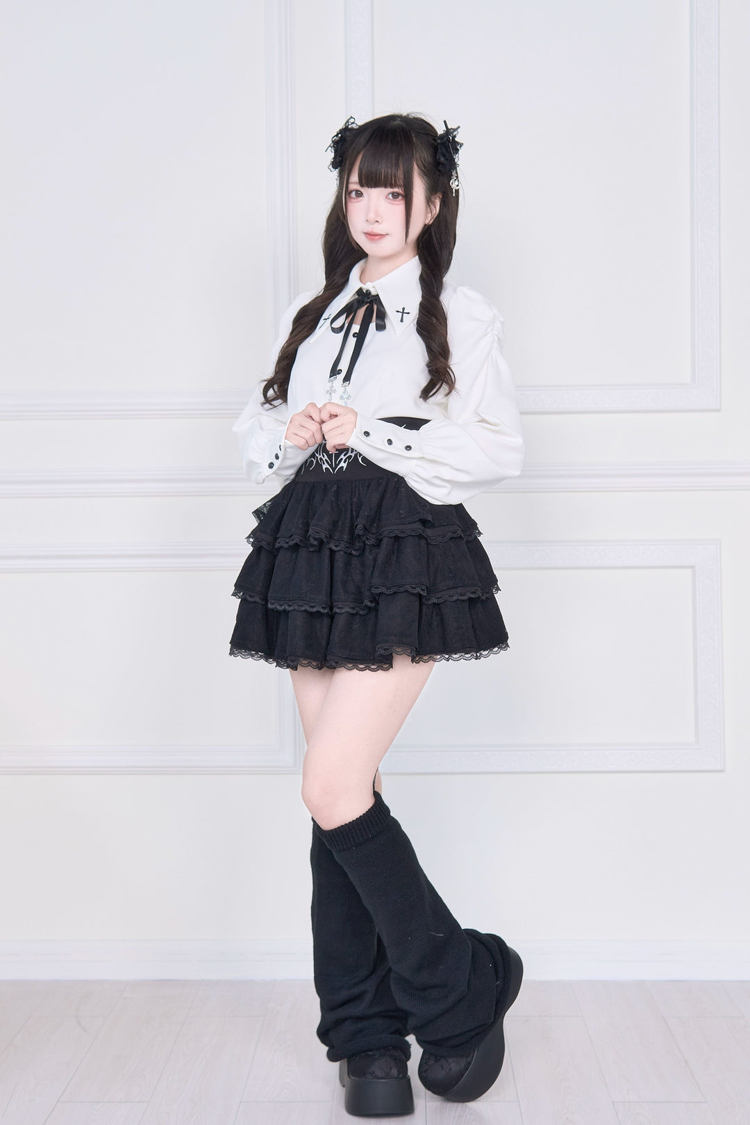Jirai Kei Skirt Outfit, Cross Embriodery 43942:790062