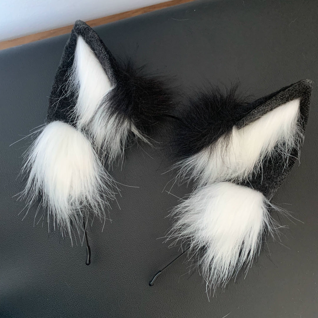 Subculture Headband Wolf Ear Plush Faux Fur Hair Clasp 39422:628822