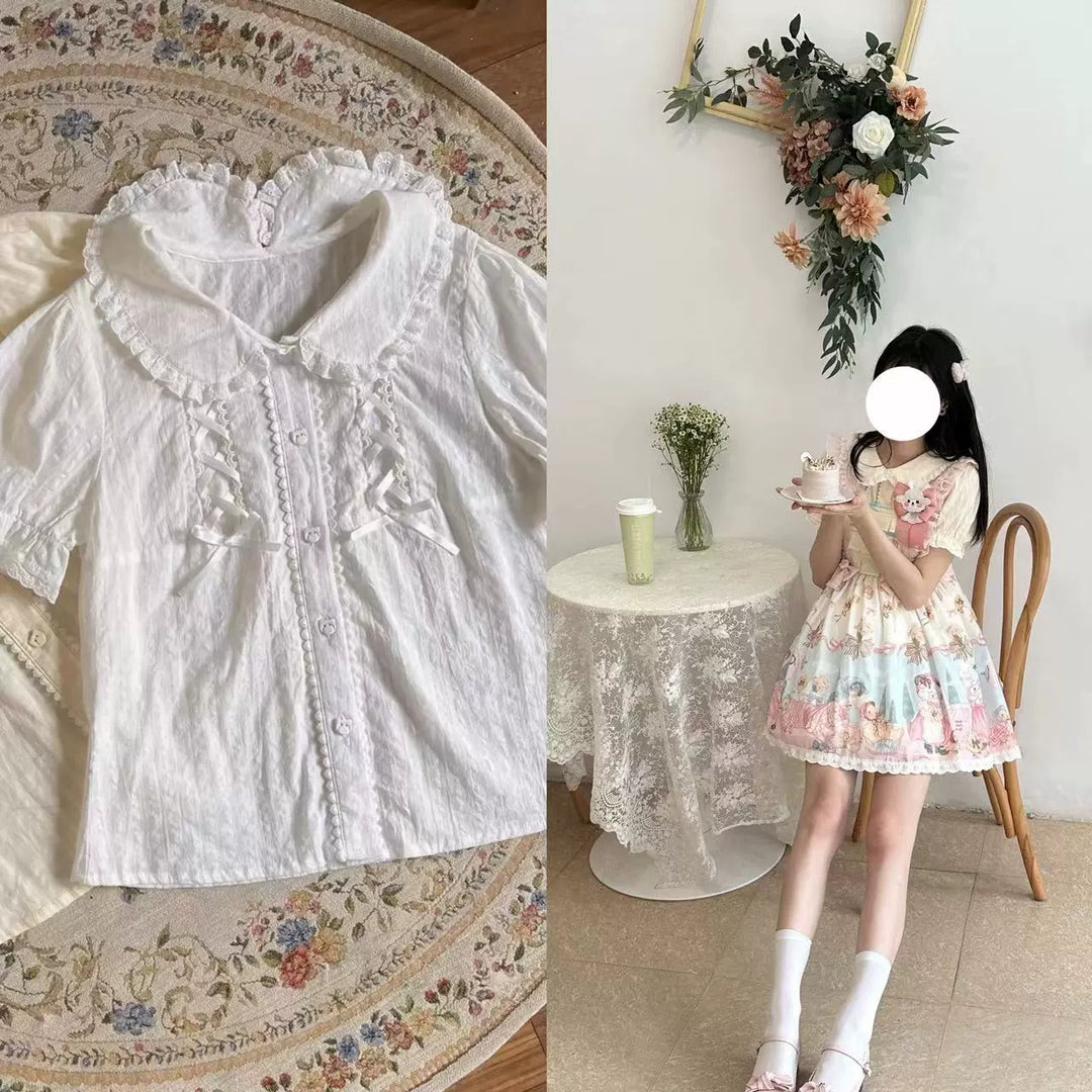 Lolita Creamy Color Dress Cute Princess JSK Dress (L M S XL) 31740:632100