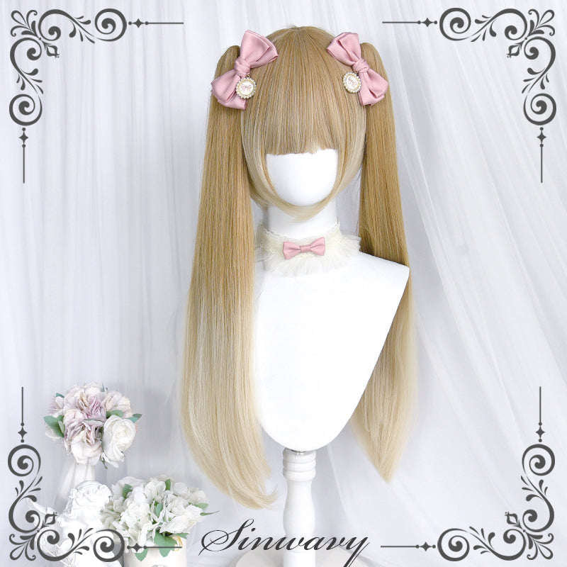 Kawaii Detachable Ponytail Wavy Wigs 3 Colors 21878:315316 21878:315316