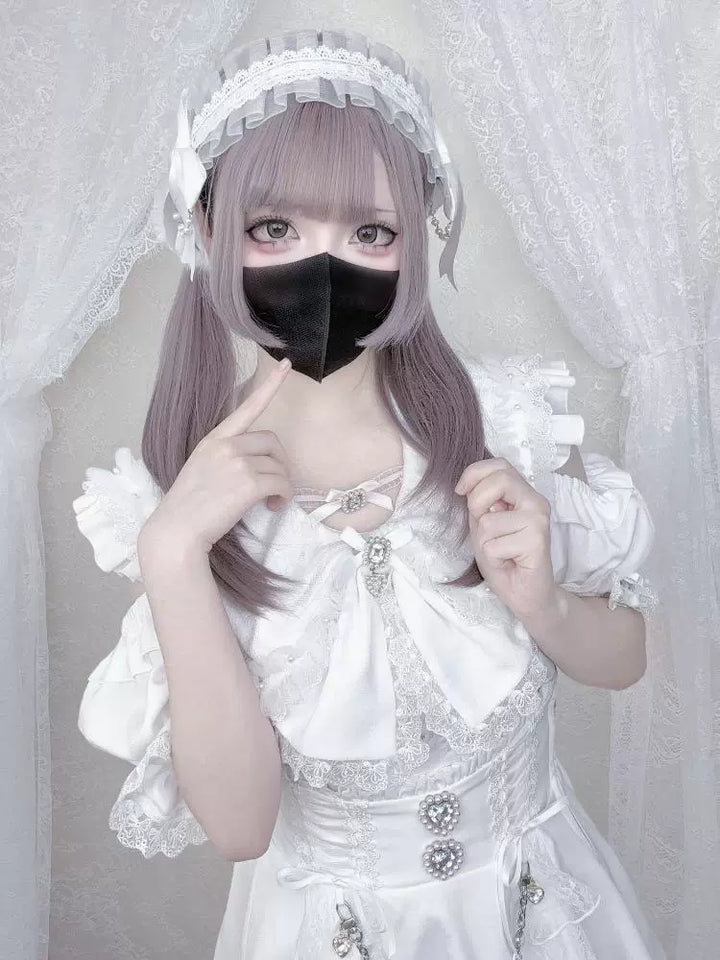 Jirai Kei Bunny Ear Blouse, Ruffles and Lace 43937:791901