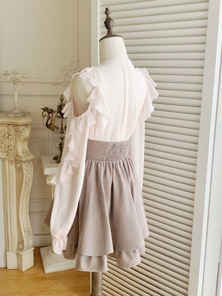 Seiso Kei Open-shoulder Blouse Outfit 43811:786120