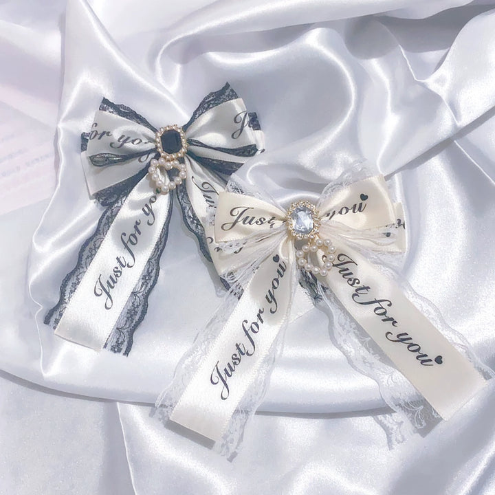 Jirai Kei Hair Clip Ryousangata Ribbon Bow Cute Hair Accessory 29322:355600 29322:355600