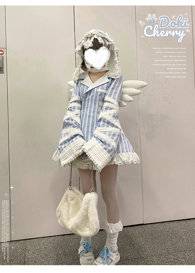 Tenshi Kaiwai Dress + Pocketed Cotton Shorts 43589:780567