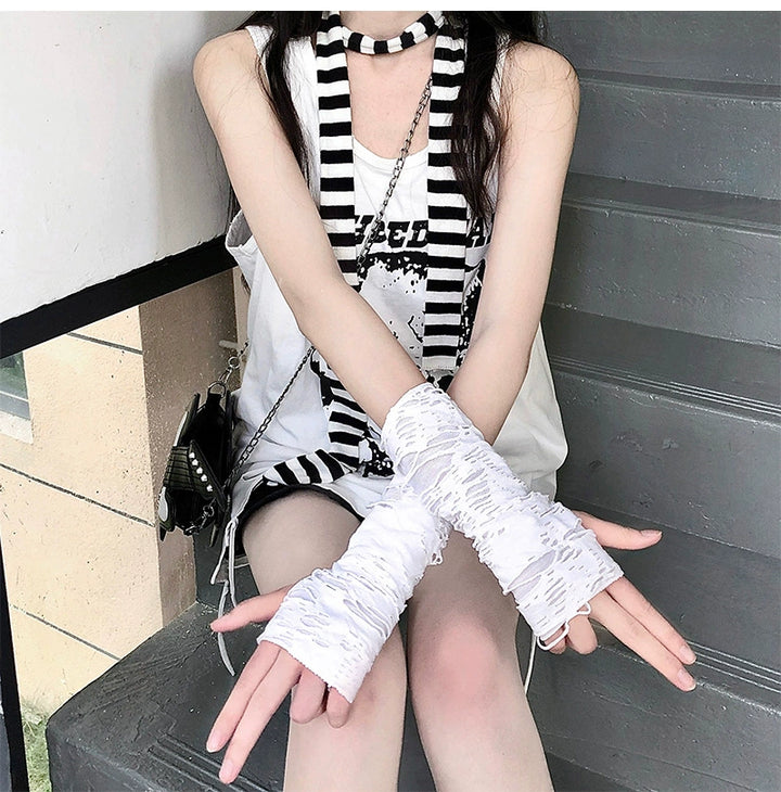 Gyaru Fashion Hand Cuff Punk Arm Sleeves Multicolores 36516:516468