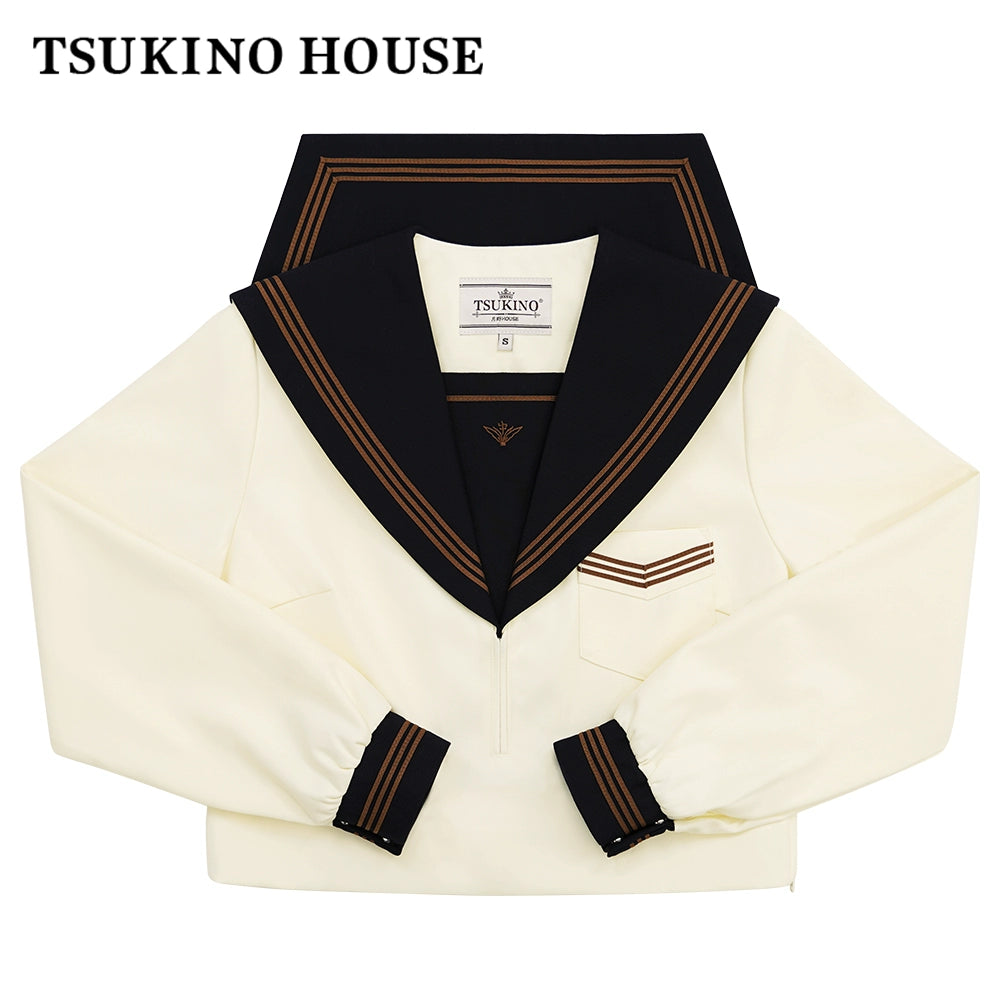 Autumn JK Uniform Sailor Top, Embroidered (2XL L M S XL) 43789:786006