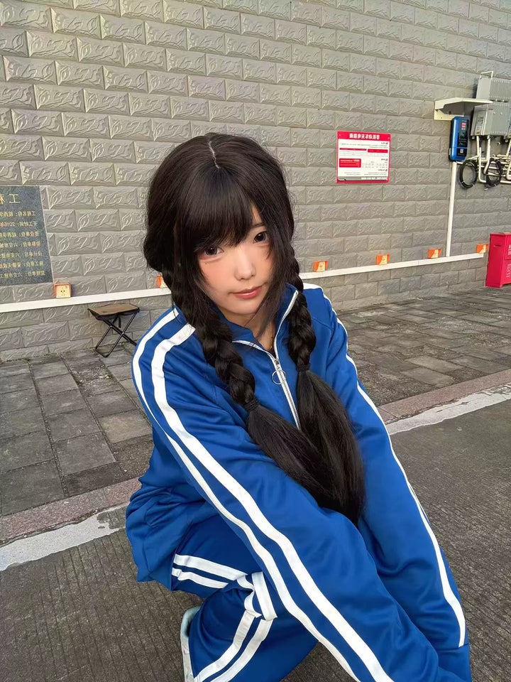 Jersey Jacket Outfit, Elastic-Waisted Pants 44853:826412