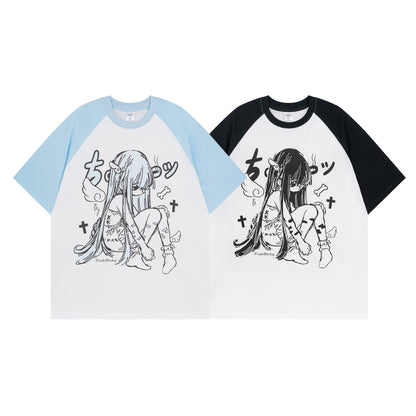 Yami Kawaii T-shirt Anime Pattern Shirt Short Sleeve Top 36590:559758