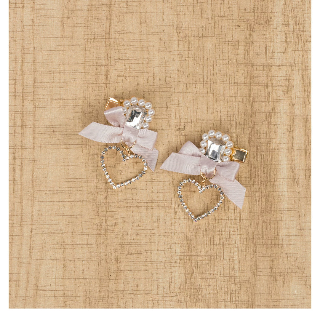 Jirai Kei Mini Hair Clips, Bow and Pompom Styles 44464:816486