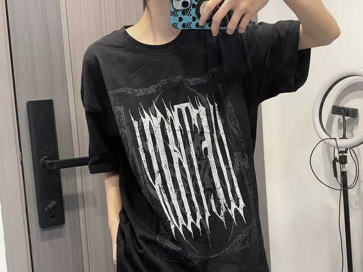 Summer Printed Sub-Culture Shirt, Cotton Fabric 44777:826959