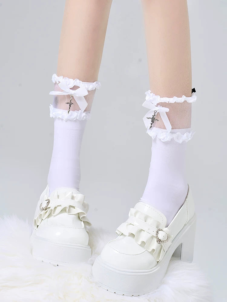 Subculture Short and Calf-Length Socks, Cross Pendant 45202:841197