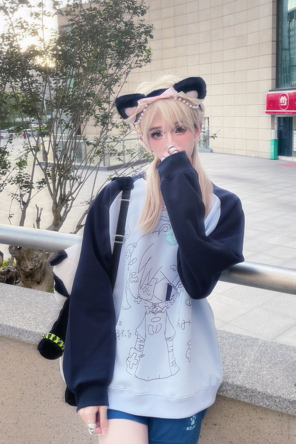 Kawaii Aesthetic Sweatshirt Anime Pattern Hoodie 33996:474332 33996:474332