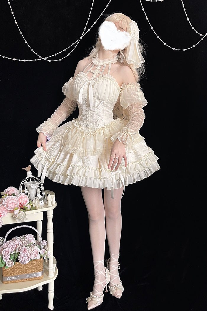 Gothic Lolita Dress Cross-Hime Halterneck Lolita Jumper Dress 35062:478575 35062:478575