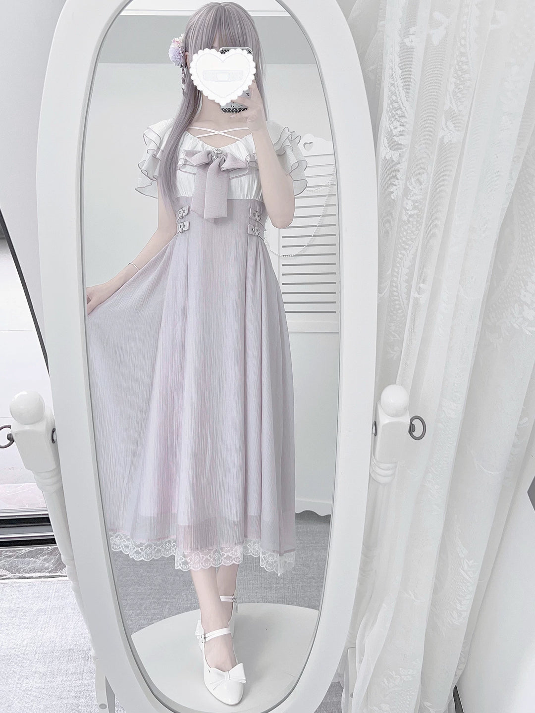 Summer Seiso Kei Dress, Cross Strap Neckline 44975:831977
