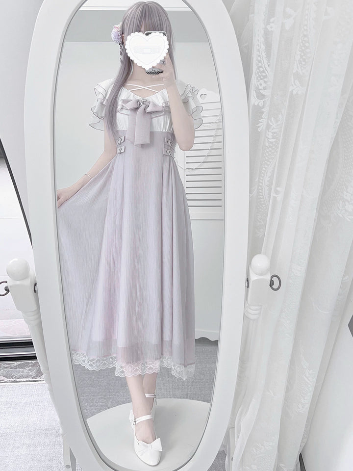 Summer Seiso Kei Dress, Cross Strap Neckline 44975:831977