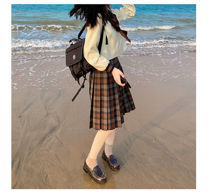 Autumn JK Uniform Sailor Top, Embroidered 43789:786037