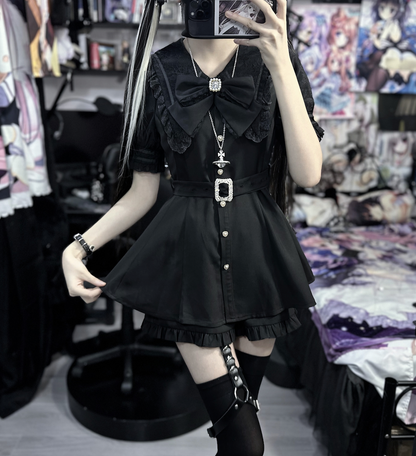 Jirai Kei Outfit Set Ryousangata Dress And Shorts 37548:563482
