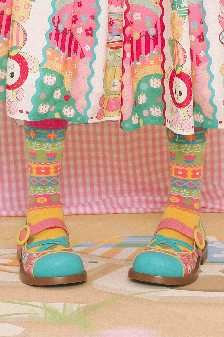 Kawaii Strawberry Cotton Socks Mid-Calf Socks 22744:354482 22744:354482