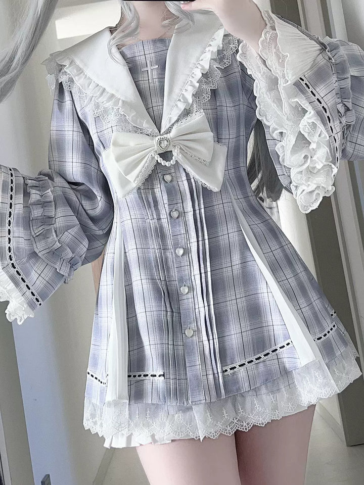 Jirai Kei Hime Sleeves Dress, Pocketed Shorts (2XL L M S XL) 44215:818980