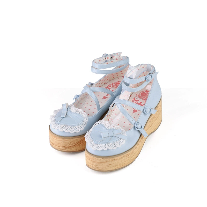 Lolita Shoes Platform Shoes Bow High Heels Shoes (34 35 36 37 38 39 40 41) 35590:542162