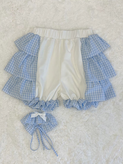 Tenshi Kaiwai Outfit Set Blue Short Sleeve Coat Set (Shorts) 37566:563392
