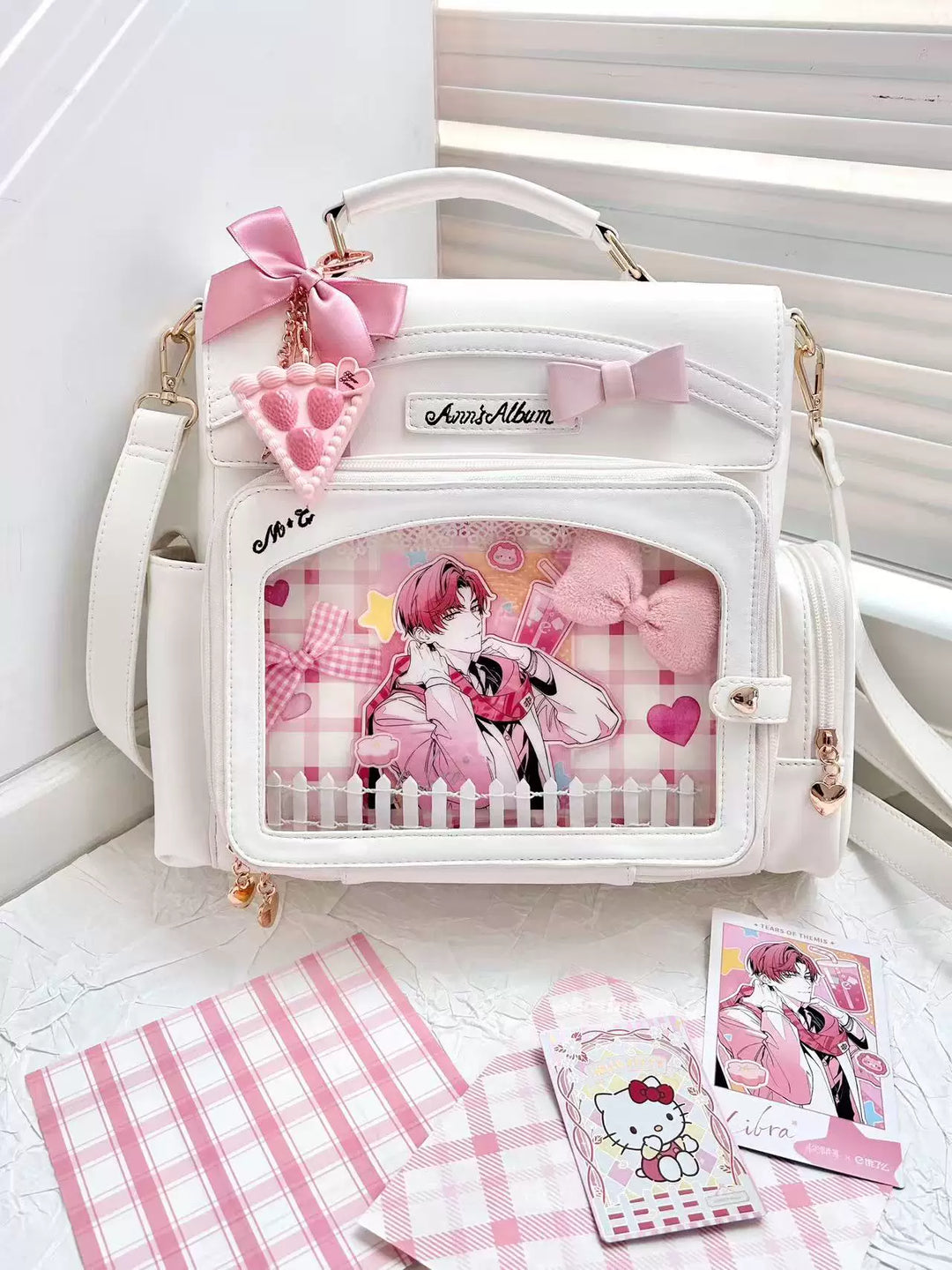 Kawaii Ita Bag with Crossbody Strap, Clear Window 45414:846792