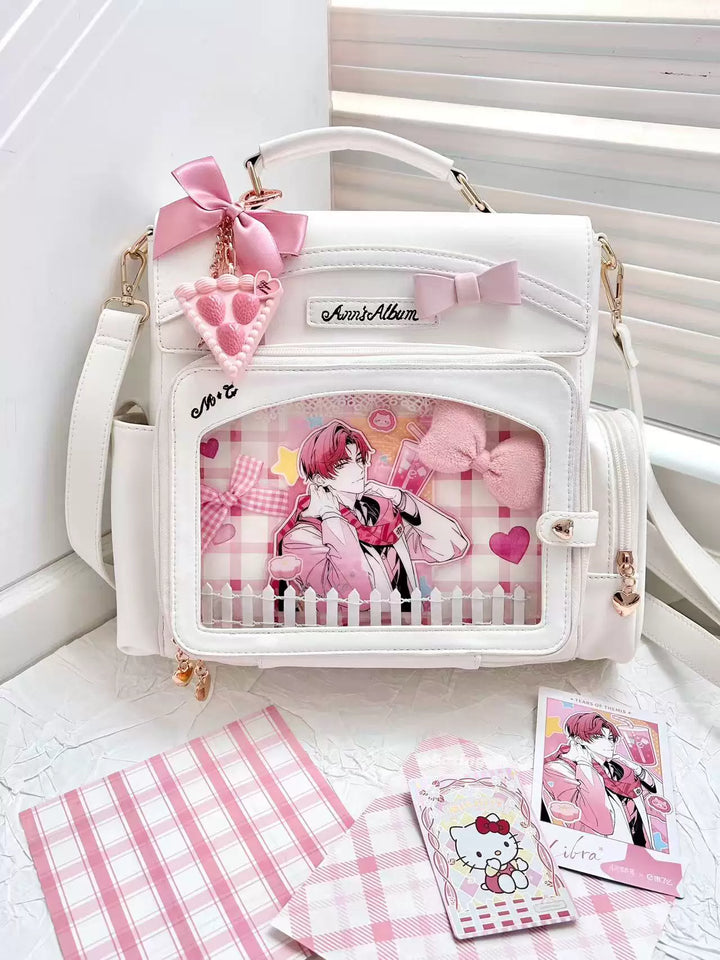 Kawaii Ita Bag with Crossbody Strap, Clear Window 45414:846792