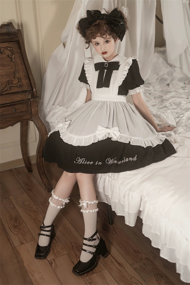 Classic Lolita Dress Short Sleeve Maid-style OP 36474:562578