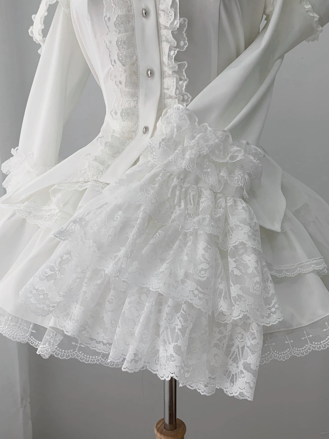 Subculture Hime Sleeve Blouse, Lace Skirt Set 45625:858382