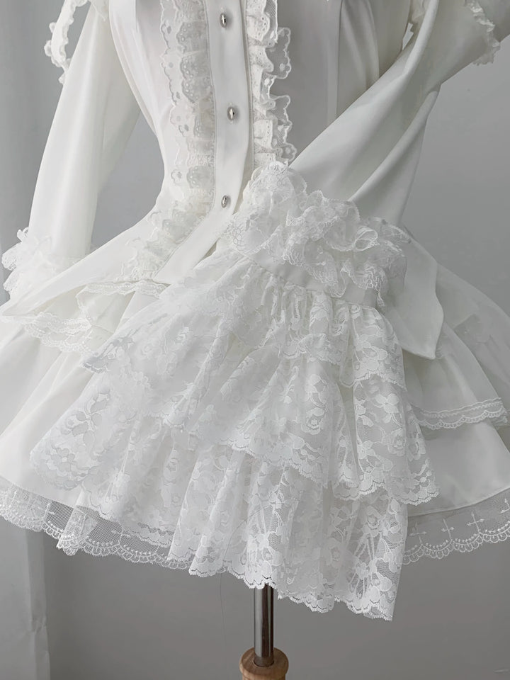 Subculture Hime Sleeve Blouse, Lace Skirt Set 45625:858382