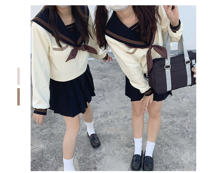 Autumn JK Uniform Sailor Top, Embroidered 43789:786040
