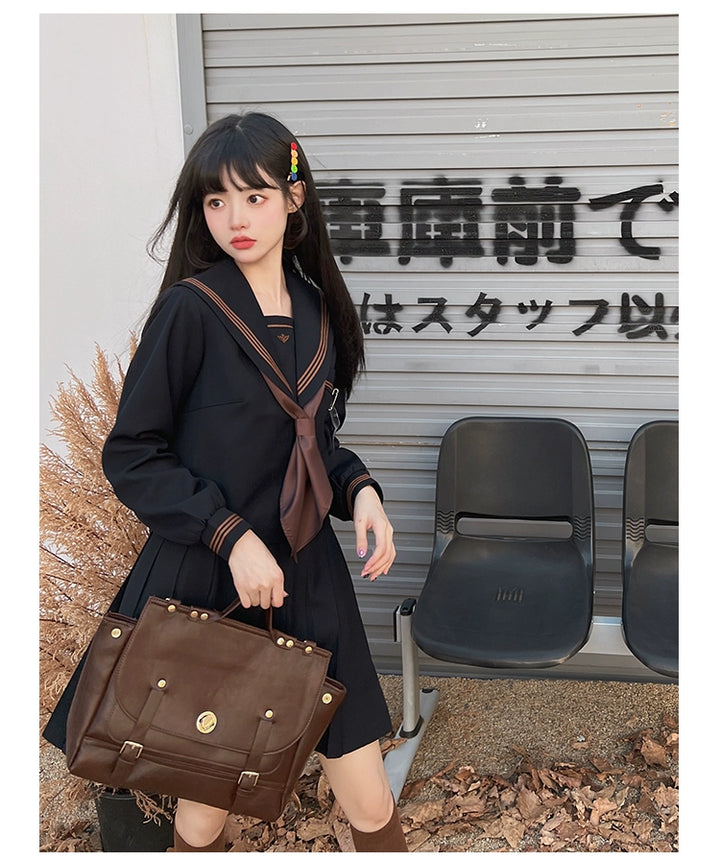 Autumn JK Uniform Sailor Top, Embroidered 43789:786029