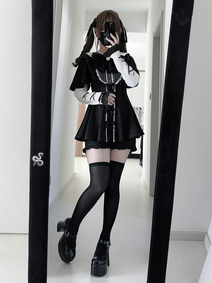 Jirai Kei Dress Set, Detachable Sleeves (2XL L M S XL) 45130:837196