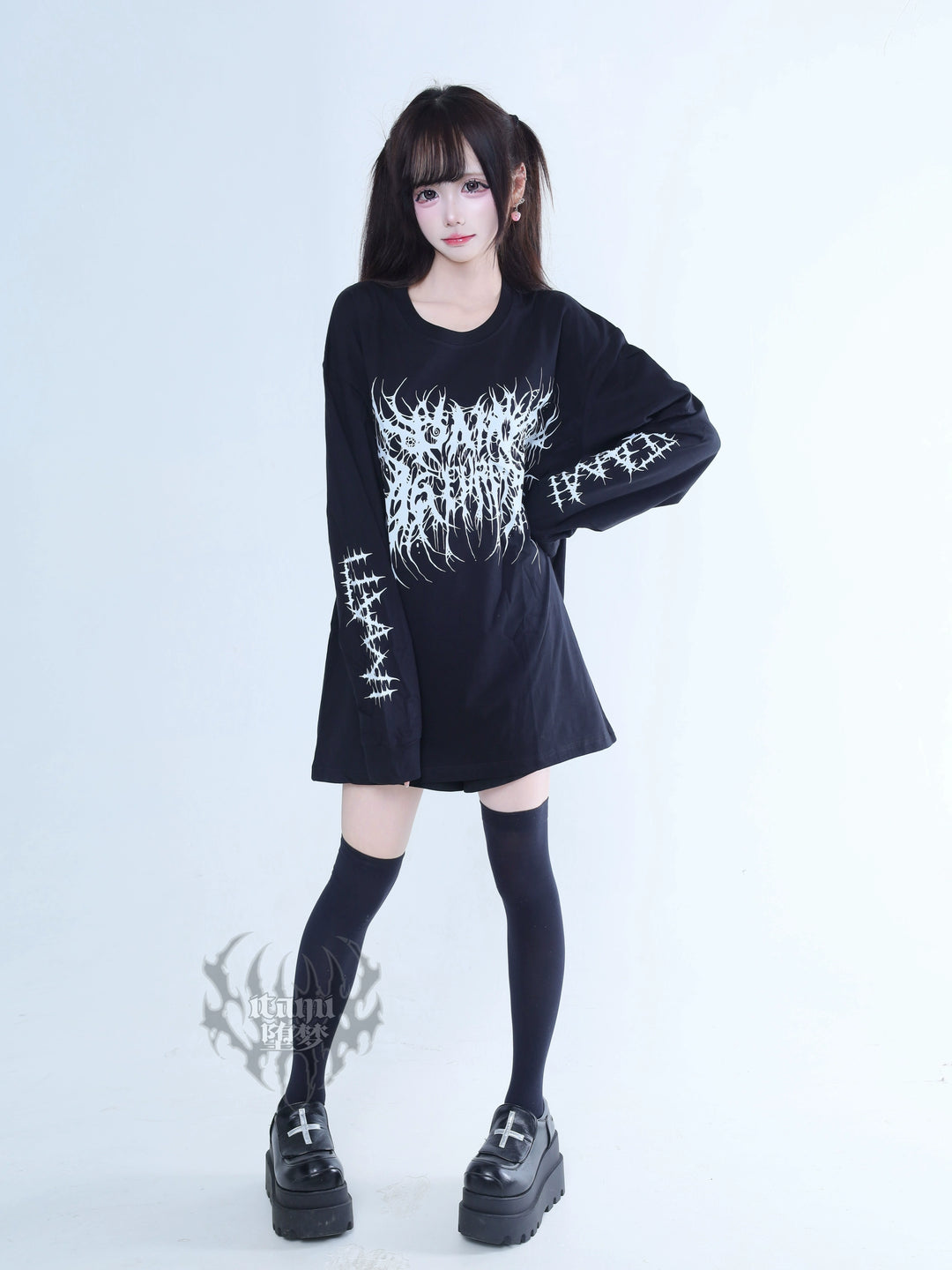 Printed Subculture Long-Sleeved Tee 44293:804727