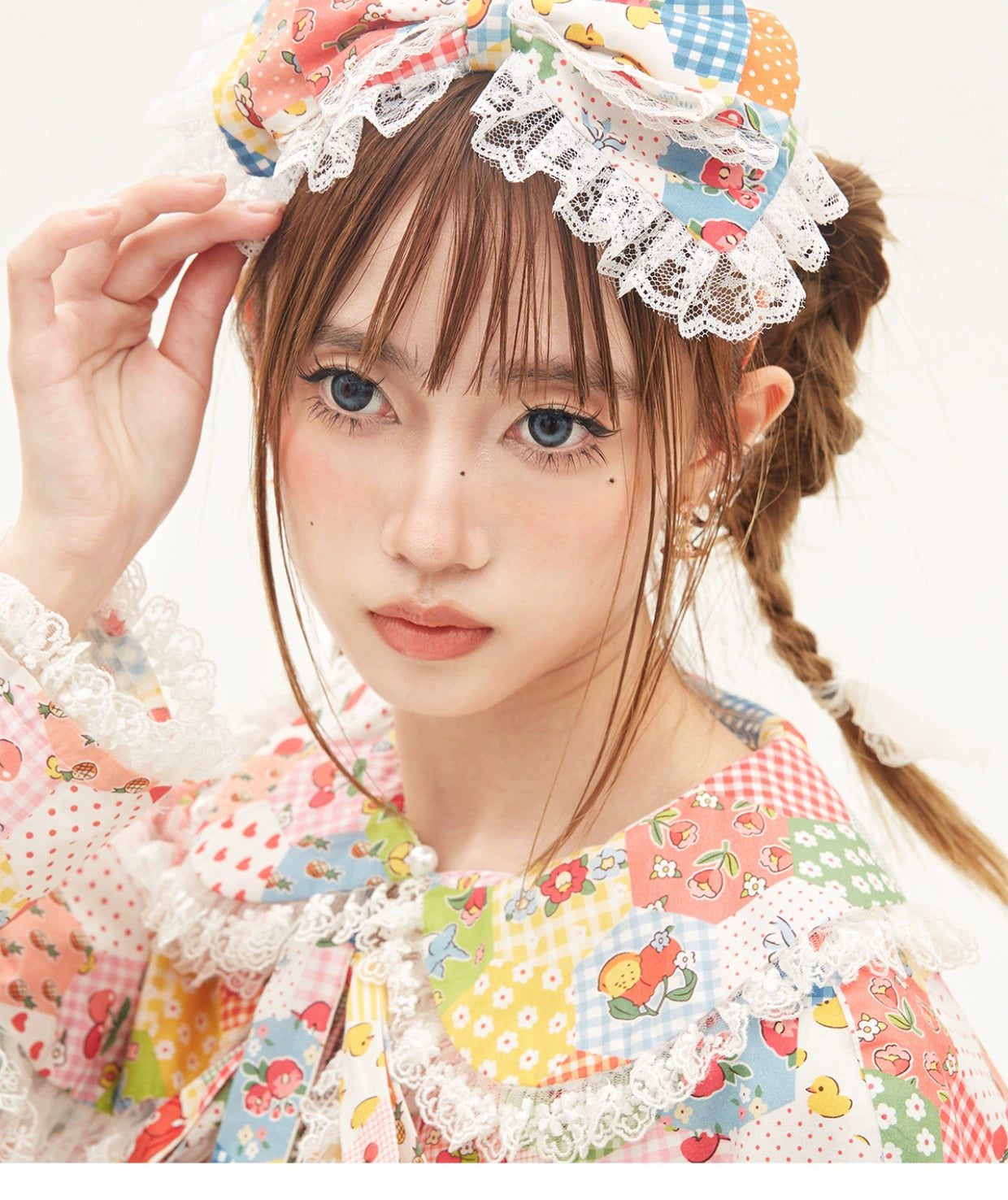 Lolita Hair Clasp Retro Floral Headband Sweet Headpiece 36152:542946