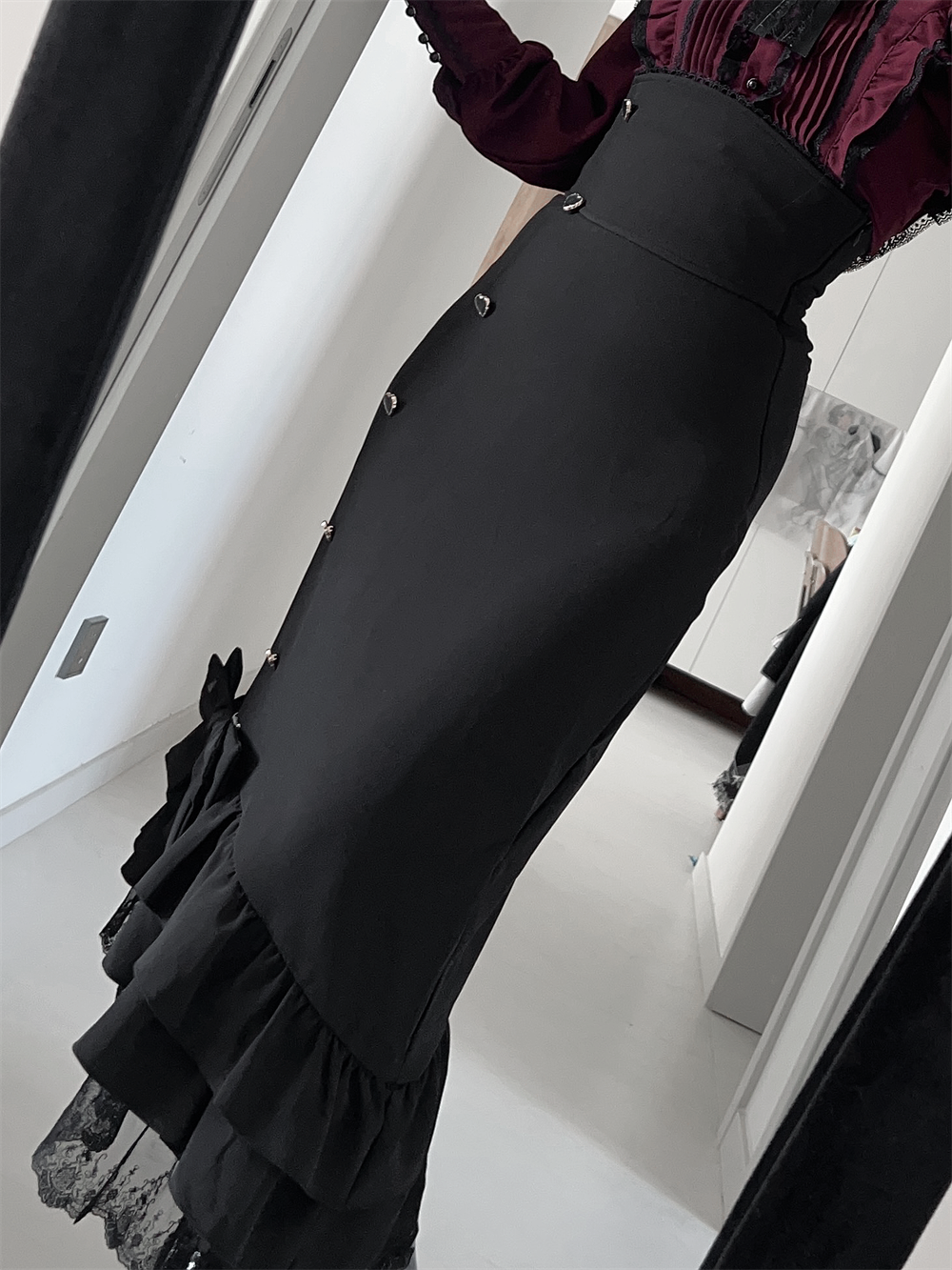 Jirai Kei Ankle-length Mermaid Skirt, Workwear (2XL L M S XL) 43985:791699