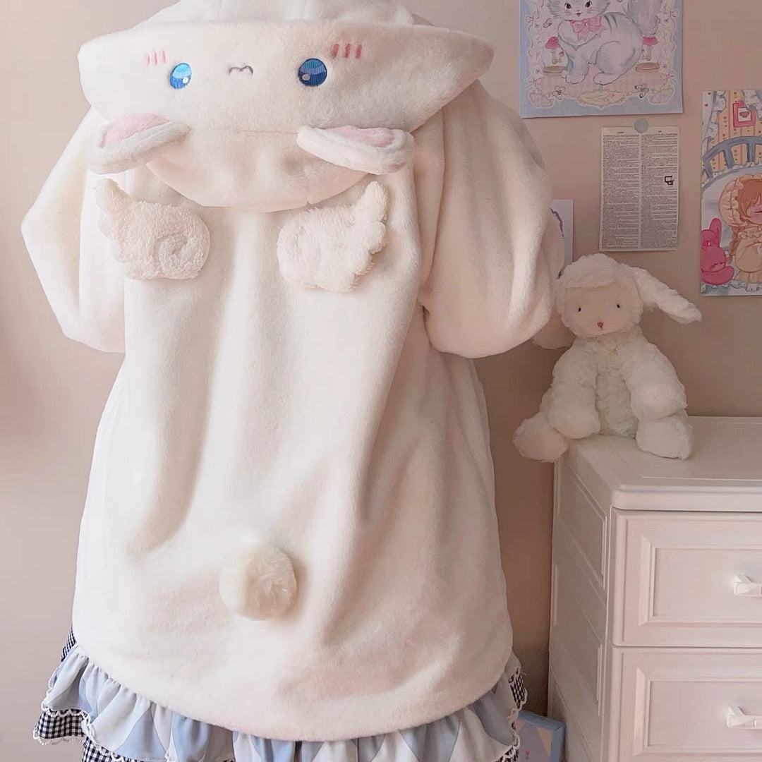 Lolita Plush Coat Bear Thick Cute Coat For Winter (2XL L M S XL) 32624:493360 (2XL L M S XL) 32624:493360