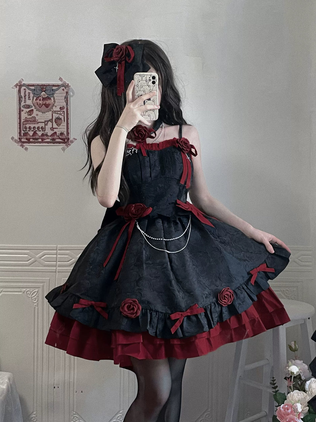 Gothic Lolita Dress Suspender Princess Puffy Dress 35546:496932