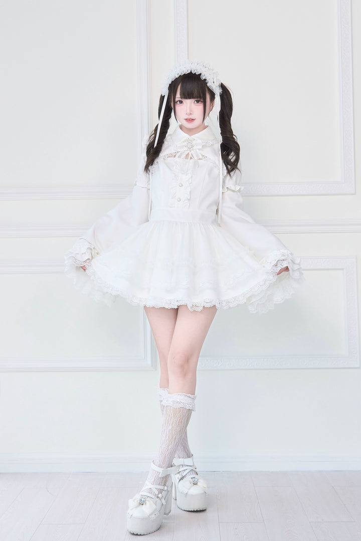 Jirai Kei Dress, Detachable Princess Sleeves, Safety Shorts 43608:780685